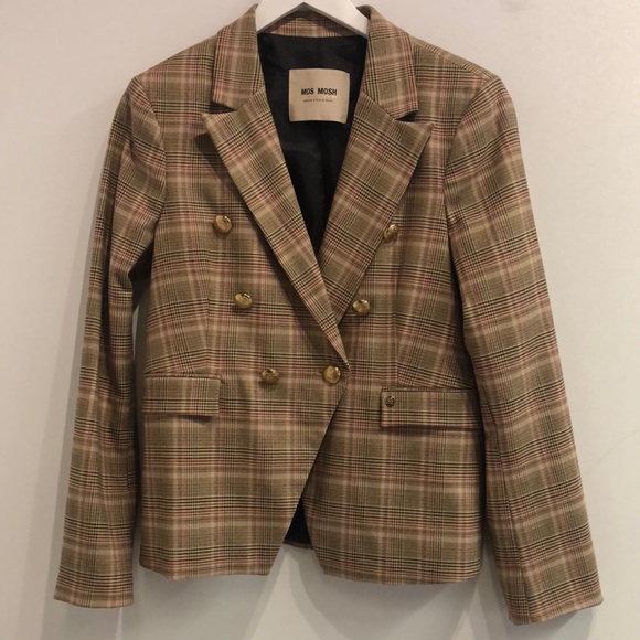 Mos Mosh Beliz Fara Plaid Double Breasted Blazer - Picture 2 of 10